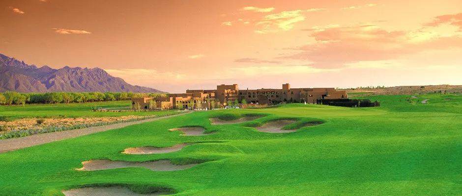 Golf Course With Mountains