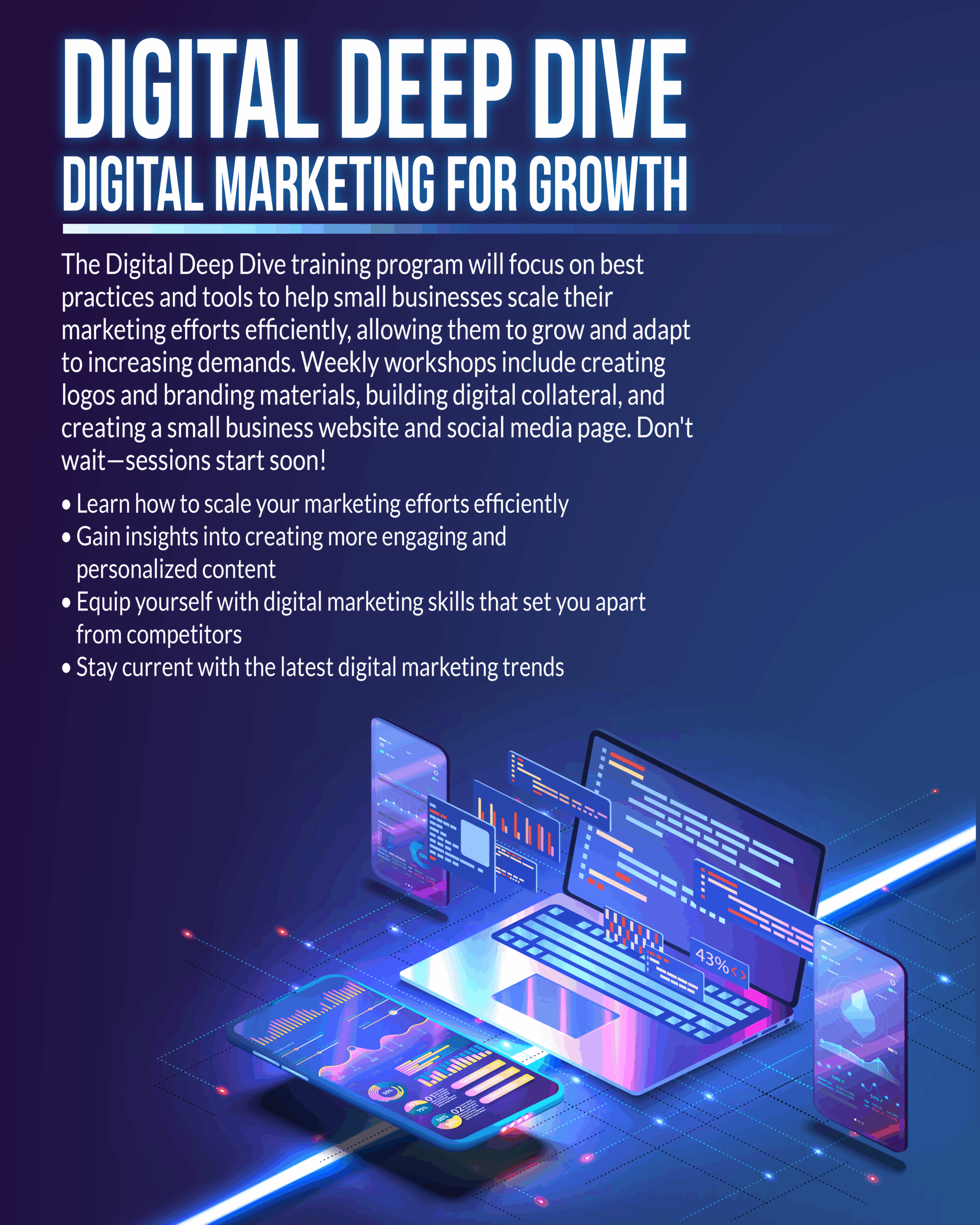 DDDive 2025 Digital Deep Dive Program Graphic